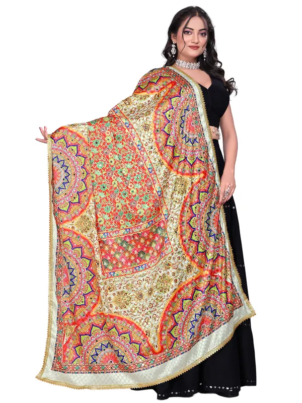 Mirror_Work_Printed_Art_Silk_Dupatta_With_Gota_Lace_Border_Multi_Color5