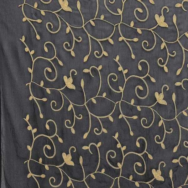 Embroidered_Chiffon_Dupatta_With_Floral_Jaal_Lace_Border_White_Black