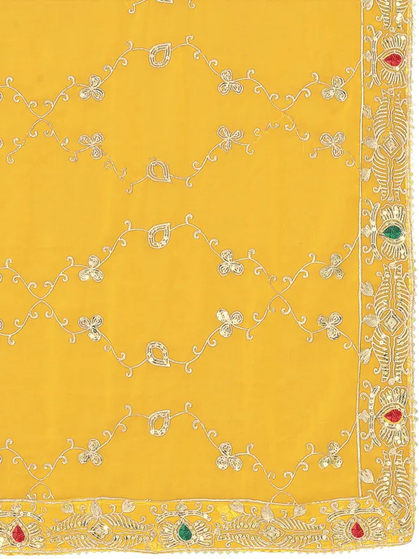 Embroidered_Georgette_Dupatta_With_Sequin_Work_Lace_Border_Yellow