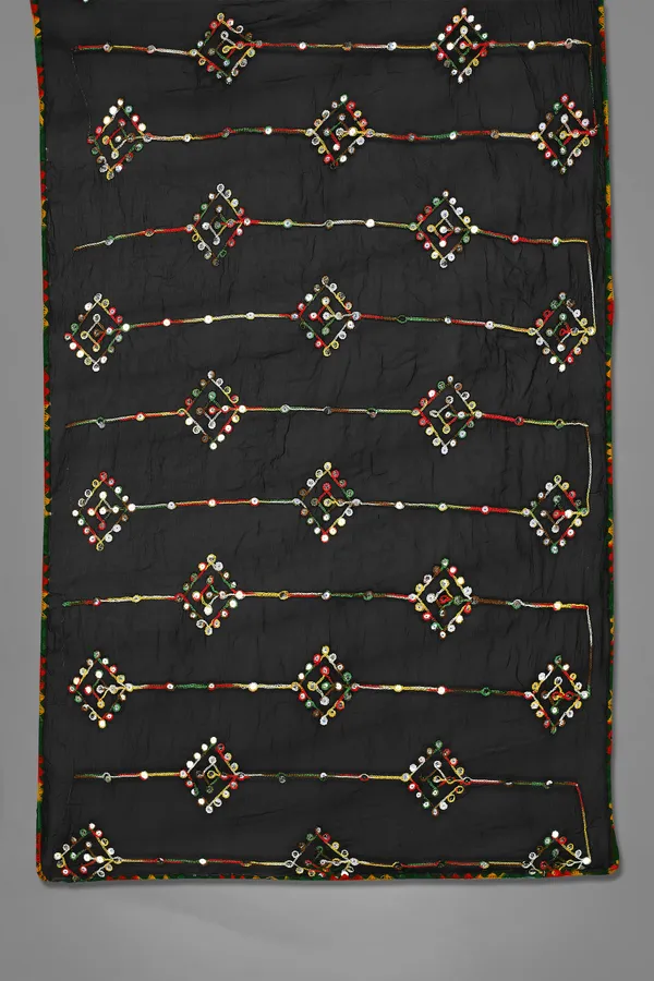 Kutchi_Style_Embroidered_Chiffon_Dupatta_With_Sequin_Work_Black