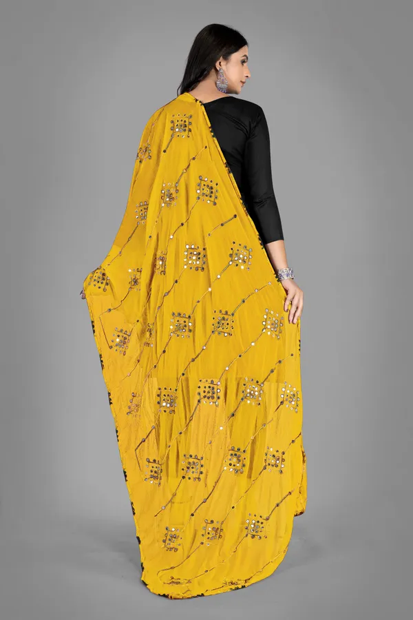 Kutchi_Style_Embroidered_Chiffon_Dupatta_With_Sequin_Work_Yellow