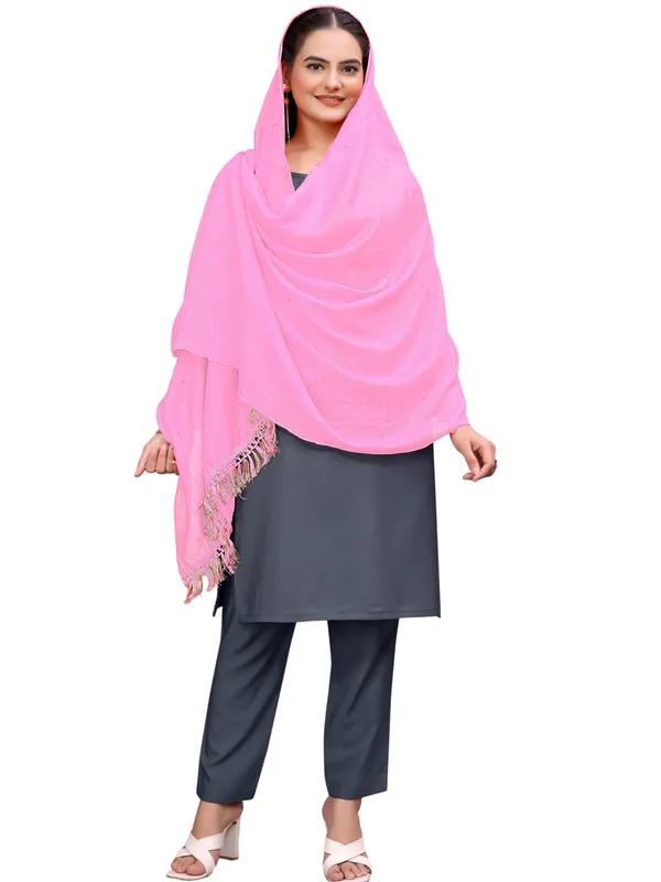 Chanderi_Style_Dupatta_With_Zari_Stripes_Sequins_Tassels_Light_Pink