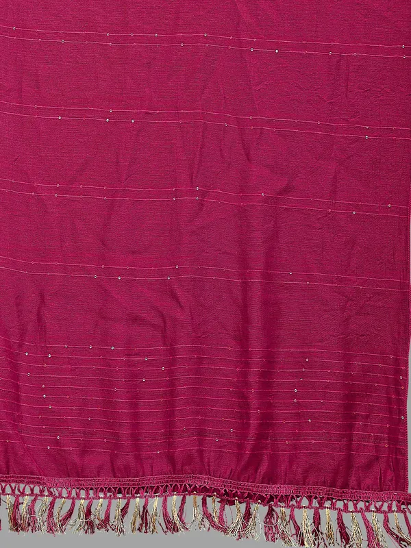 Chanderi_Style_Dupatta_With_Zari_Stripes_Sequins_Tassels_Pink