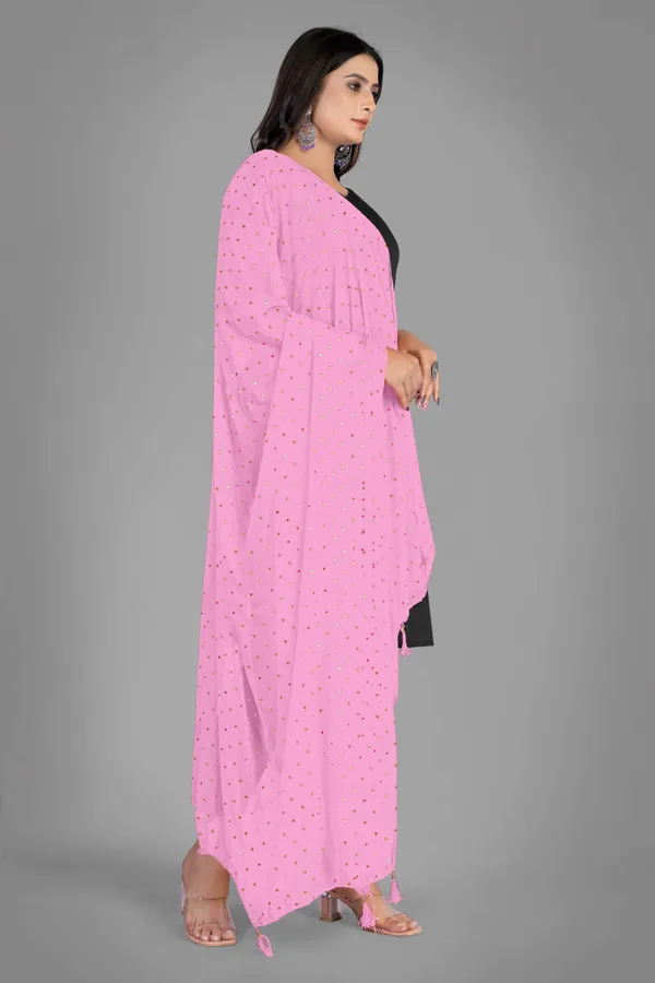 Golden_Star_Foil_Print_Chiffon_Dupatta_With_Tassel_Latkans_Light_Pink