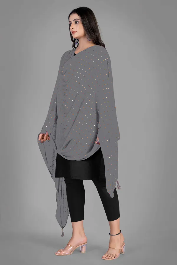 Golden_Star_Foil_Print_Chiffon_Dupatta_With_Tassel_Latkans_Grey