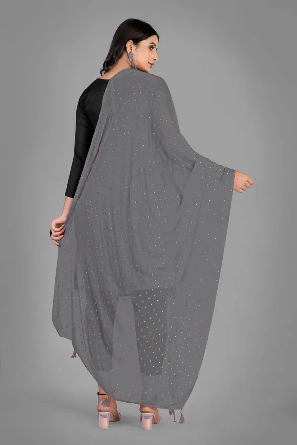 Golden_Star_Foil_Print_Chiffon_Dupatta_With_Tassel_Latkans_Grey