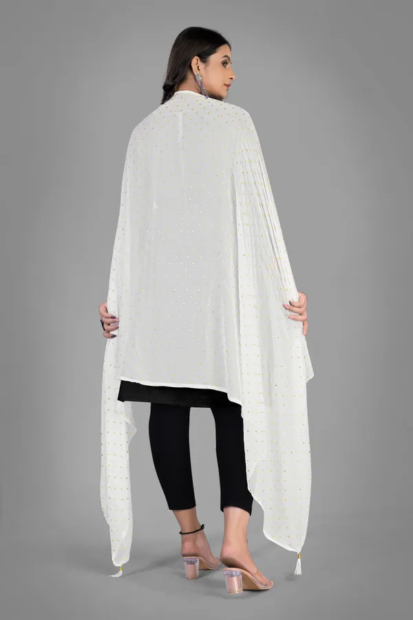 Golden_Star_Foil_Print_Chiffon_Dupatta_With_Tassel_Latkans_White