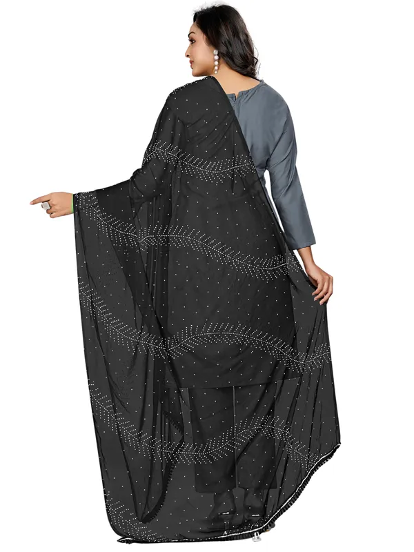 Stone_Work_Chiffon_Dupatta_With_Leaf_Vines_Tassel_Lace_Black