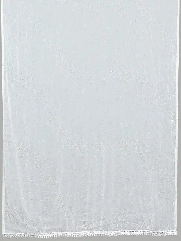 Stone_Work_Chiffon_Dupatta_With_Leaf_Vines_Tassel_Lace_White