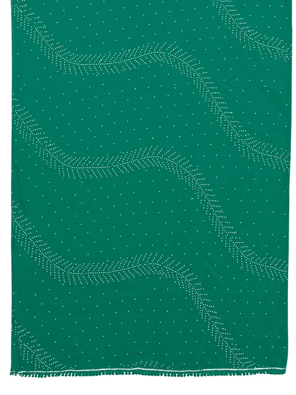 Stone_Work_Chiffon_Dupatta_With_Leaf_Vines_Tassel_Lace_Rama_Green