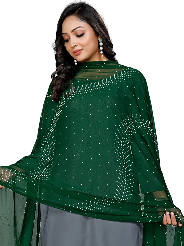 Stone_Work_Chiffon_Dupatta_With_Leaf_Vines_Tassel_Lace_Green