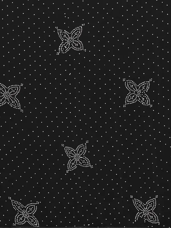 Stone_Work_Chiffon_Dupatta_With_Flower_Motifs_Tassel_Lace_Black