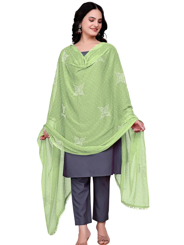 Stone_Work_Chiffon_Dupatta_With_Flower_Motifs_Tassel_Lace_Pista_Green