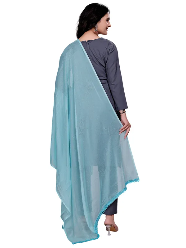 Stone_Work_Chiffon_Dupatta_With_Flower_Motifs_Tassel_Lace_Sky_Blue