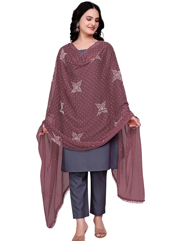 Stone_Work_Chiffon_Dupatta_With_Flower_Motifs_Tassel_Lace_Light_Brown