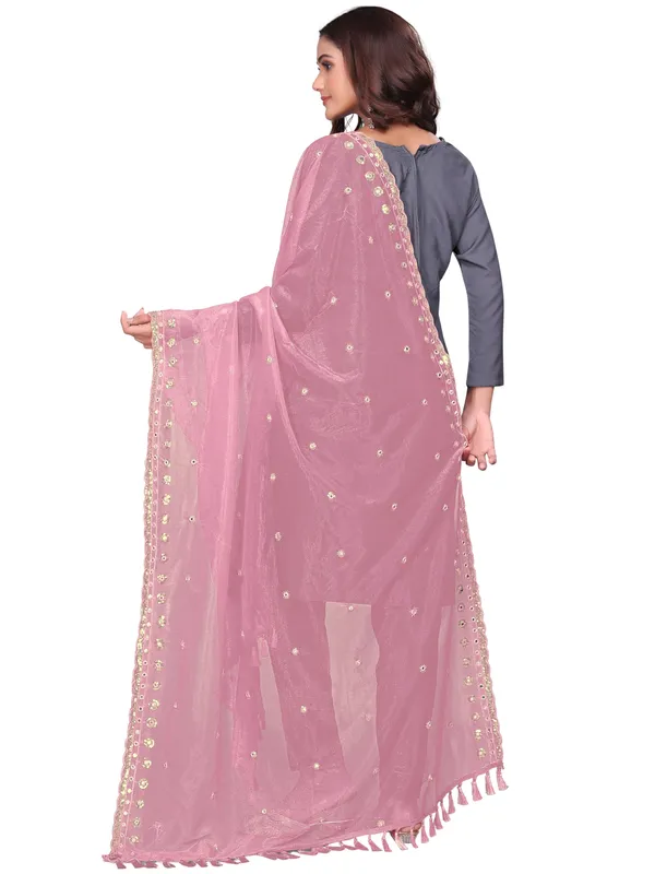 Mirror_Work_Organza_Dupatta_With_Sequin_Border_Tassels_Peach