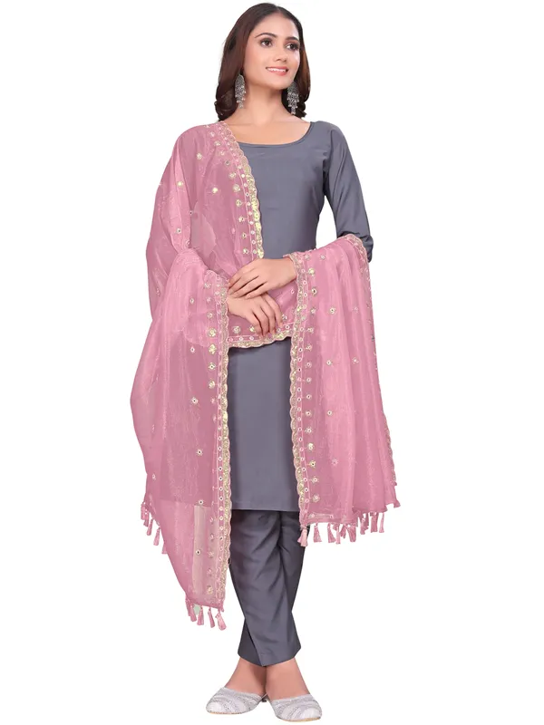 Mirror_Work_Organza_Dupatta_With_Sequin_Border_Tassels_Peach