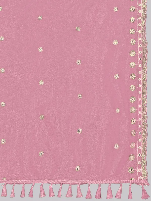 Mirror_Work_Organza_Dupatta_With_Sequin_Border_Tassels_Peach