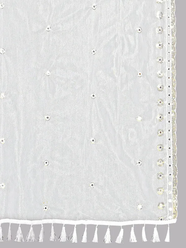 Mirror_Work_Organza_Dupatta_With_Sequin_Border_Tassels_White
