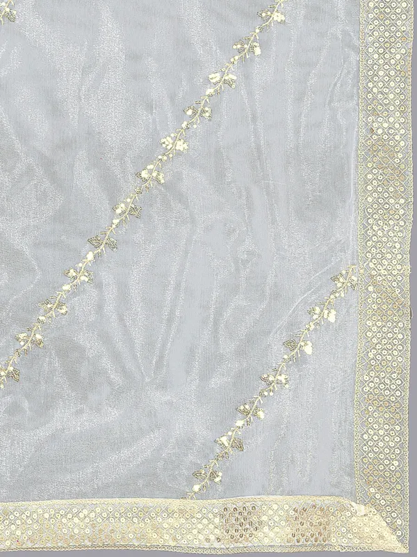 Zari_Embroidered_Organza_Dupatta_With_Sequin_Lace_Border_White