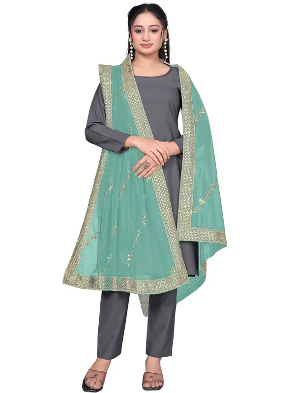Zari_Embroidered_Organza_Dupatta_With_Sequin_Lace_Border_Pista_Green