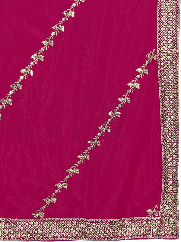 Zari_Embroidered_Organza_Dupatta_With_Sequin_Lace_Border_Pink