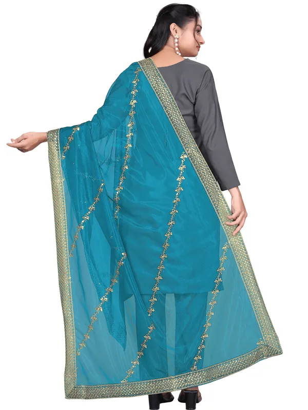 Zari_Embroidered_Organza_Dupatta_With_Sequin_Lace_Border_Sky_Blue