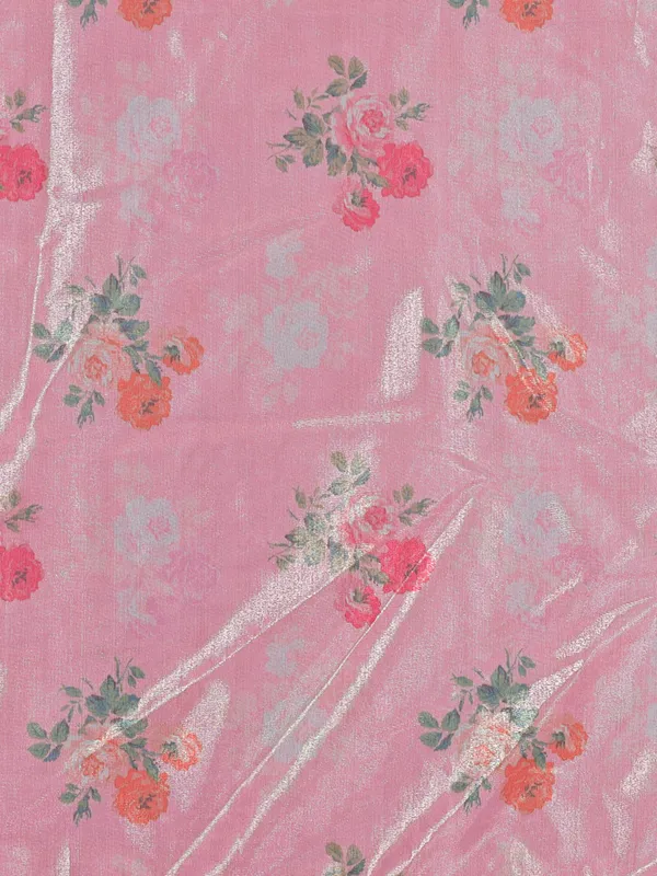Organza_Dupatta_For_Women_Floral_Digital_Print_With_Tassels_Light_Pink