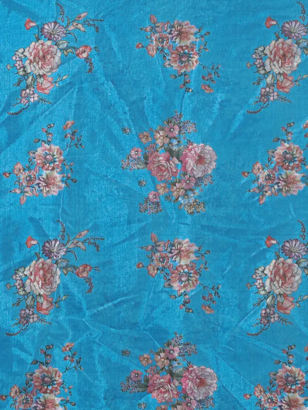 Organza_Dupatta_For_Women_Floral_Digital_Print_With_Tassels_Sky_Blue