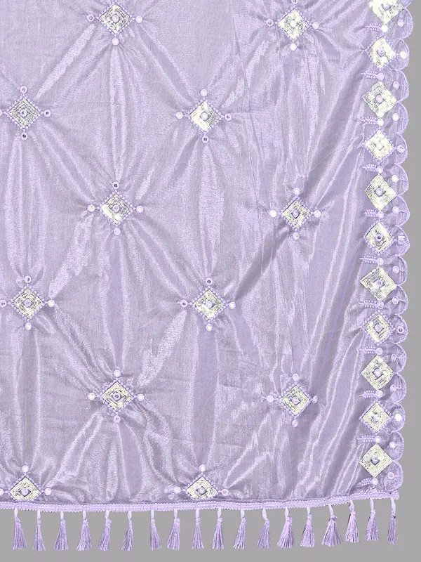 Organza_Embroidered_Dupatta_With_Sequins_Mirror_Work_Tassels_Lavender