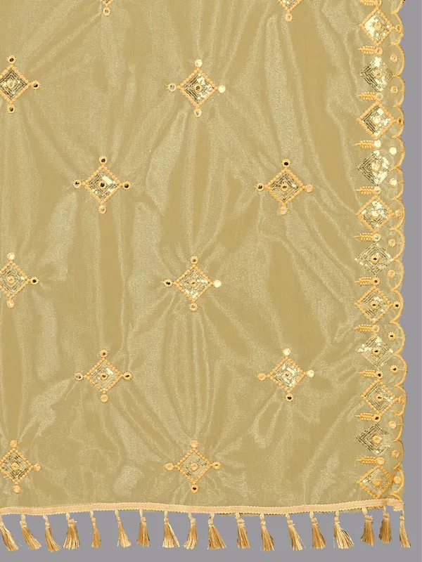 Organza_Embroidered_Dupatta_With_Sequins_Mirror_Work_Tassels_Beige