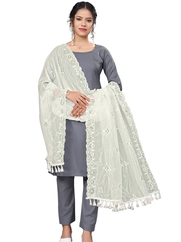 Organza_Embroidered_Dupatta_With_Sequins_Mirror_Work_Tassels_White