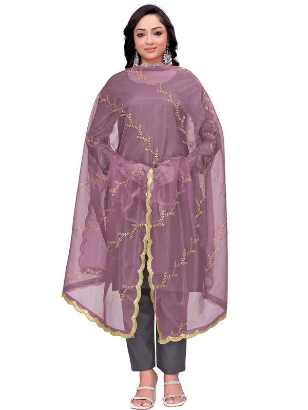 Organza_Embroidered_Dupatta_With_Sequin_Work_Scalloped_Border_Onion_Pink