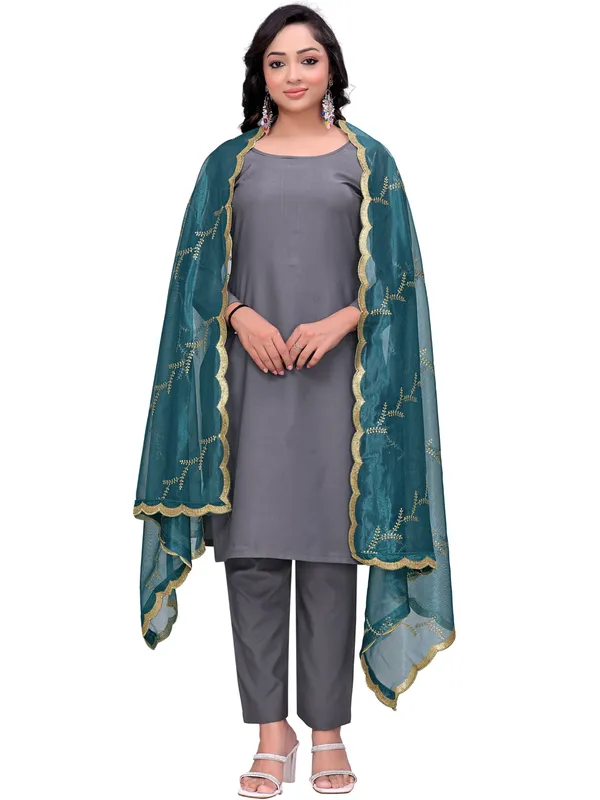 Organza_Embroidered_Dupatta_With_Sequin_Work_Scalloped_Border_Kerosin_Blue