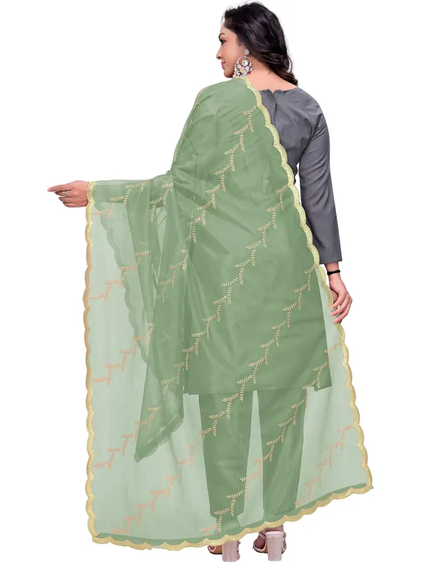 Organza_Embroidered_Dupatta_With_Sequin_Work_Scalloped_Border_Pista_Green