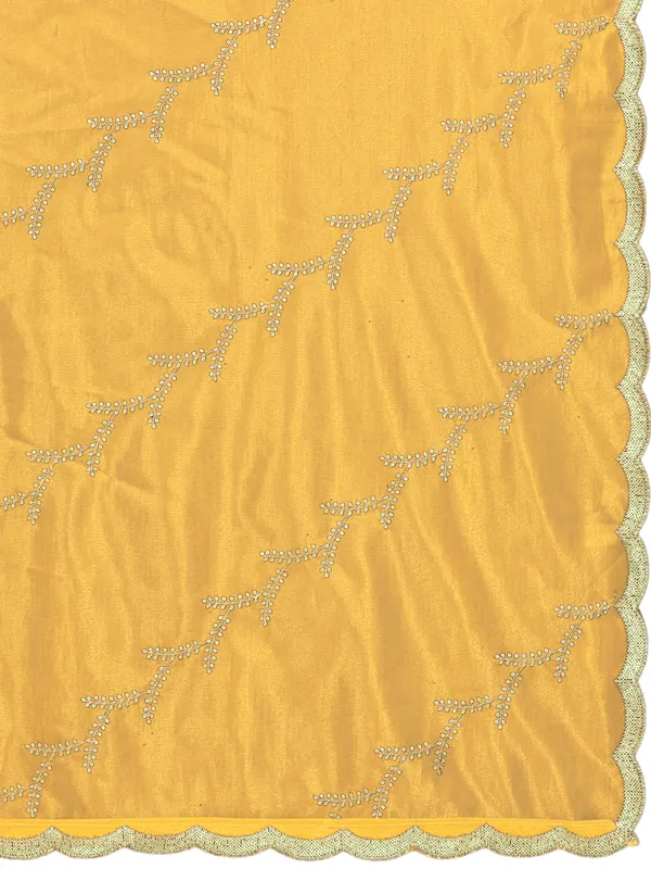 Organza_Embroidered_Dupatta_With_Sequin_Work_Scalloped_Border_Yellow