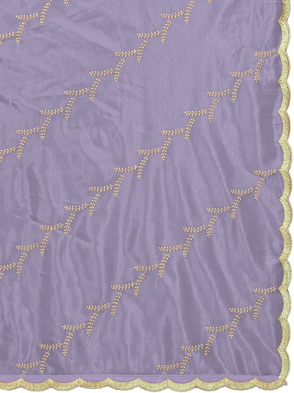 Organza_Embroidered_Dupatta_With_Sequin_Work_Scalloped_Border_Lavender