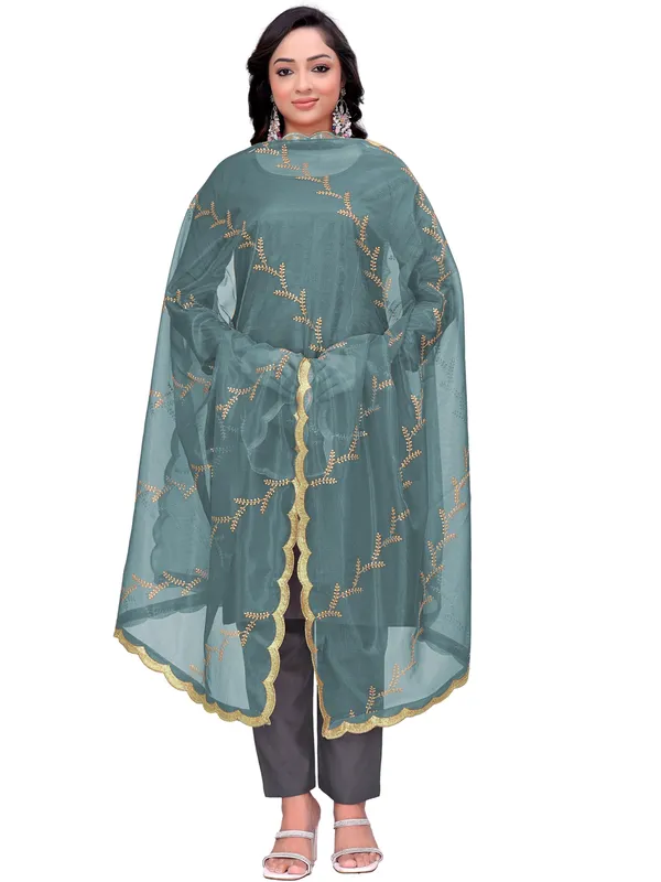Organza_Embroidered_Dupatta_With_Sequin_Work_Scalloped_Border_Sky_Blue
