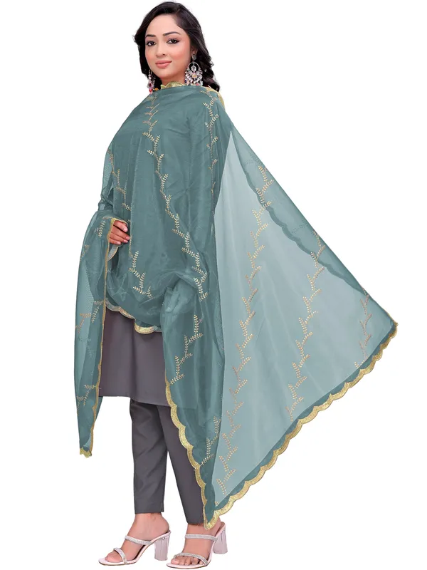 Organza_Embroidered_Dupatta_With_Sequin_Work_Scalloped_Border_Sky_Blue