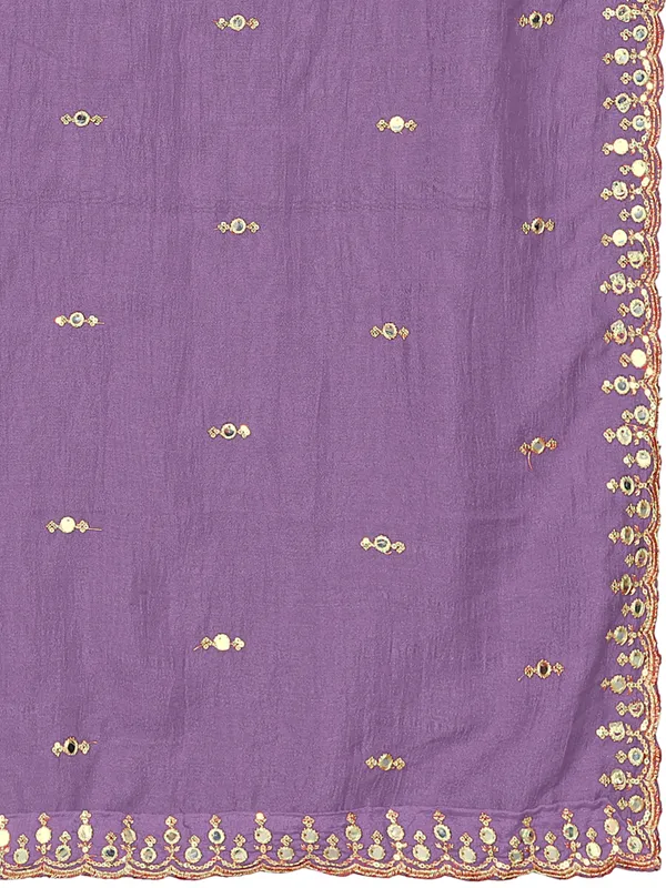 Vichitra_Art_Silk_Embroidered_Dupatta_With_Mirror_Work_Border_Lavender
