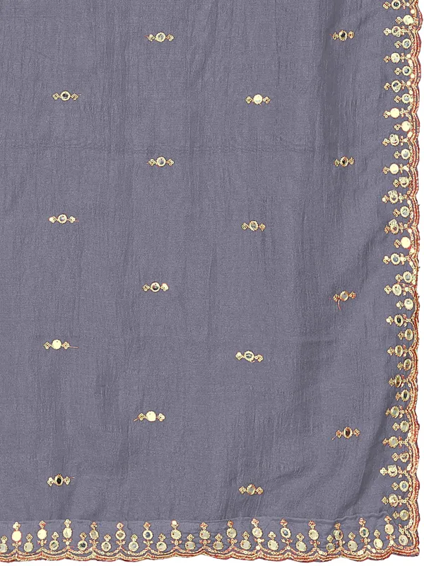 Vichitra_Art_Silk_Embroidered_Dupatta_With_Mirror_Work_Border_Grey