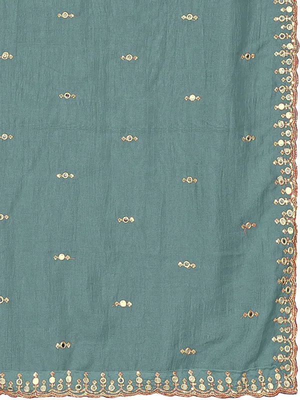 Vichitra_Art_Silk_Embroidered_Dupatta_With_Mirror_Work_Border_Sky_Blue
