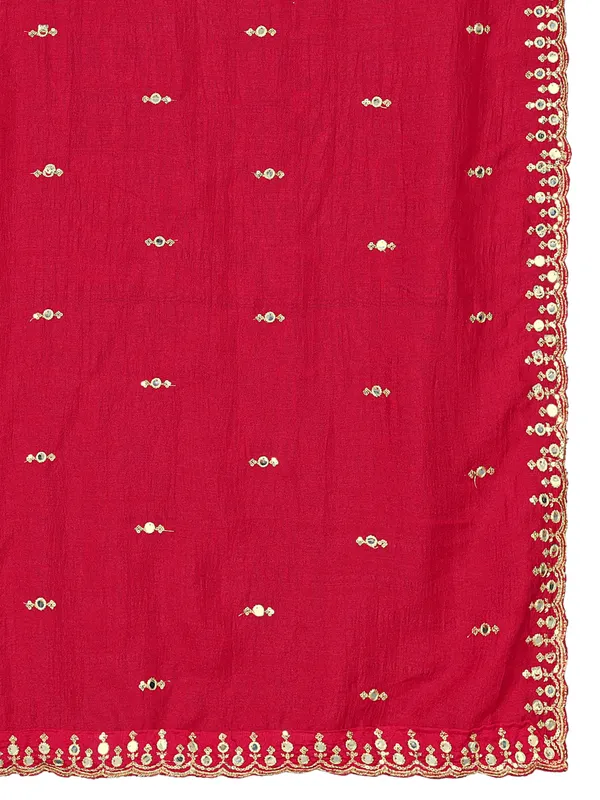 Vichitra_Art_Silk_Embroidered_Dupatta_With_Mirror_Work_Border_Pink