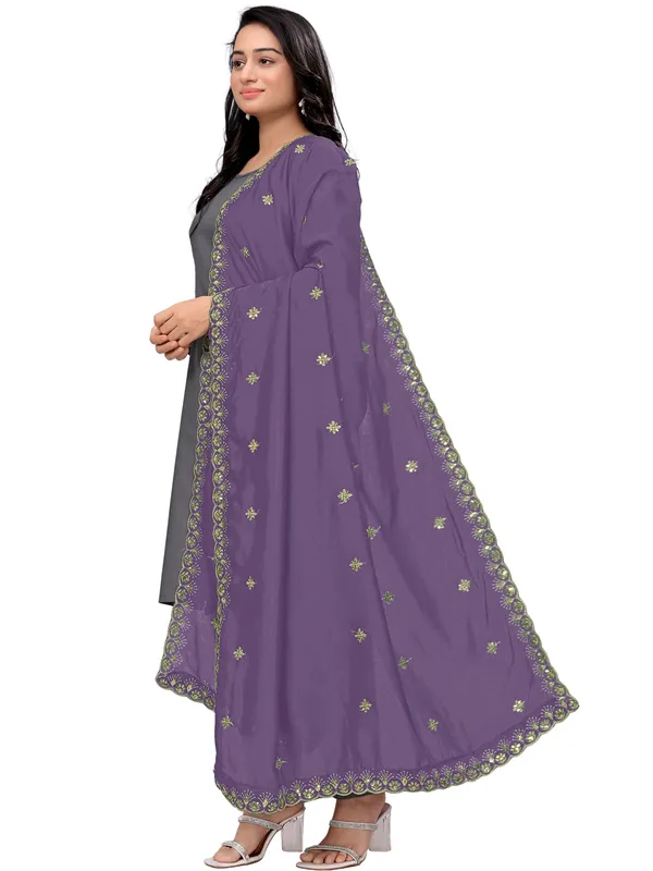 Vichitra_Art_Silk_Dupatta_With_Zari_Sequin_Embroidery_Buti_Lavender