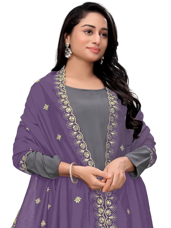 Vichitra_Art_Silk_Dupatta_With_Zari_Sequin_Embroidery_Buti_Lavender