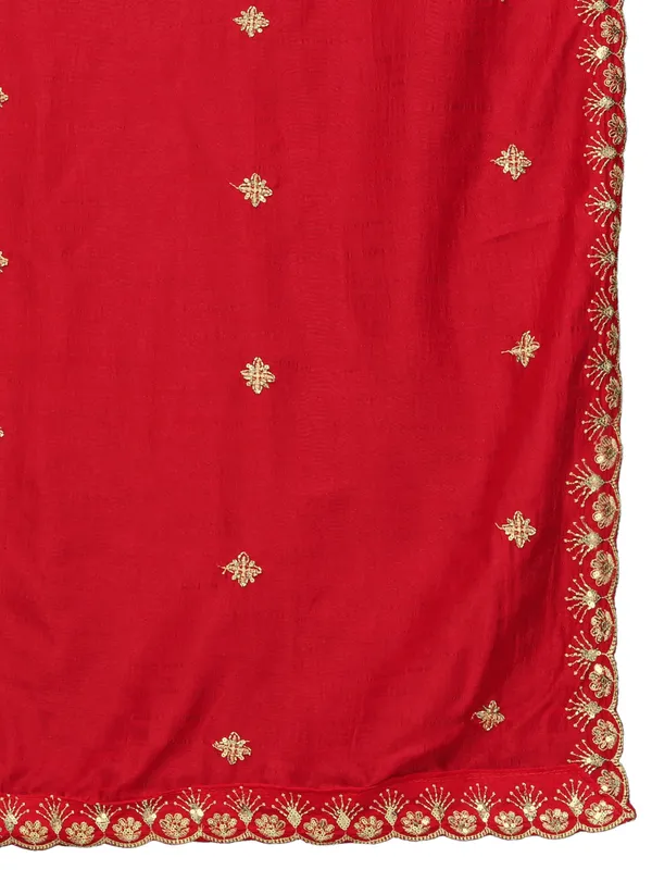 Vichitra_Art_Silk_Dupatta_With_Zari_Sequin_Embroidery_Buti_Red