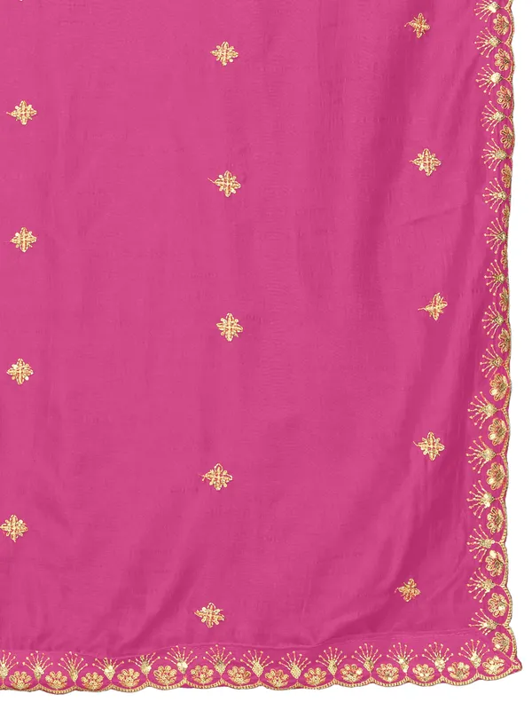 Vichitra_Art_Silk_Dupatta_With_Zari_Sequin_Embroidery_Buti_Onion_Pink