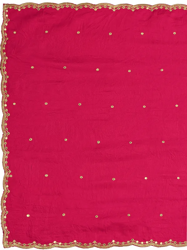Vichitra_Art_Silk_Mirror_Work_Dupatta_With_Zari_Embroidery_Pink