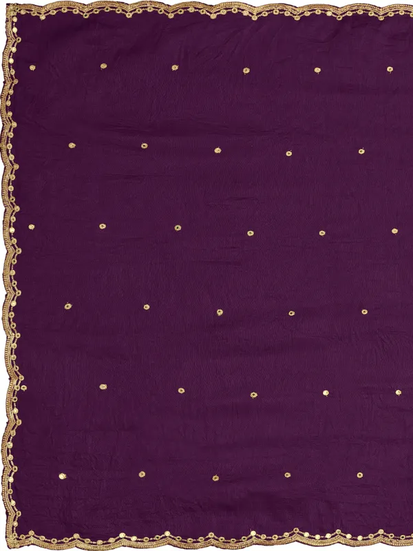 Vichitra_Art_Silk_Mirror_Work_Dupatta_With_Zari_Embroidery_Wine