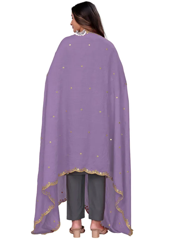 Vichitra_Art_Silk_Mirror_Work_Dupatta_With_Zari_Embroidery_Lavender